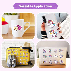 10/30/50PCS Kawaii Love Unicorn PVC Sticker Aesthetic DIY Korean Decoration Scrapbooking Hand Accounting Supplies for Kids (Online Order Only)