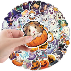 10/50/100/200pcs Cute Cartoon Horror Hallowmas Graffiti Stickers Decals Skateboard Laptop Phone Car Waterproof Sticker Kids Toys (ONLINE ORDER ONLY)