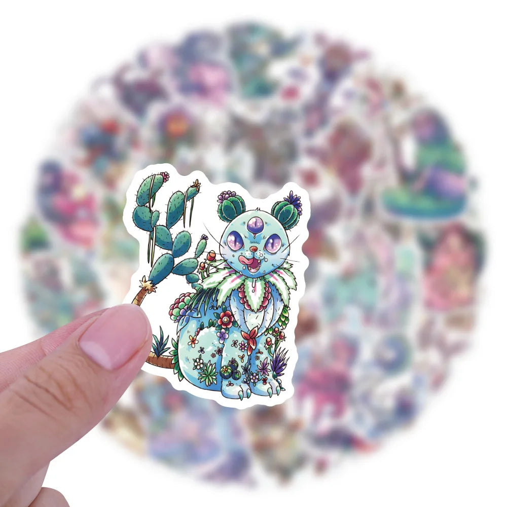 10/30/50PCS Funny Monster Stickers Cool Graffiti Decals For Notebook Phone Skateboard Laptop Fridge Car Sticker Waterproof Toys (ONLINE ORDER ONLY)