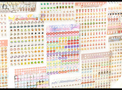 18 Sheets/piece Cute Mini Stickers Decorative Stickers Scrapbooking Laptop DIY Sticker Kids Toy Gift School Stationery (ONLINE ORDER ONLY)