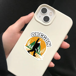 50Pcs Oregon America State Sticker For Laptop Luggage Phone Suitcase Skateboard Styling DIY Decal Pegatina Aufkleber Toy Decal (Online Order Only)