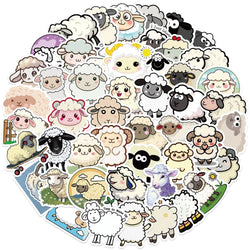56pcs Cartoon Sheep Stickers For Journal Stationery Scrapbooking Supplies Lamb Goat Sticker Craft Scrapbooking Decals (ONLINE ORDER ONLY)