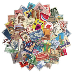 Vintage Postage Stamp Stickers for Scrapbooking and Journaling (Online Order Only)