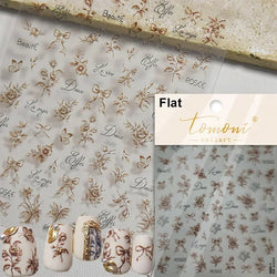 Dreamy Chic Butterfly Flower Bowknot Square Rhinestone Crystal 5D Self Adhesive Nail Art Stickers Fantasy Shiny Manicure Decals (ONLINE ORDER ONLY)