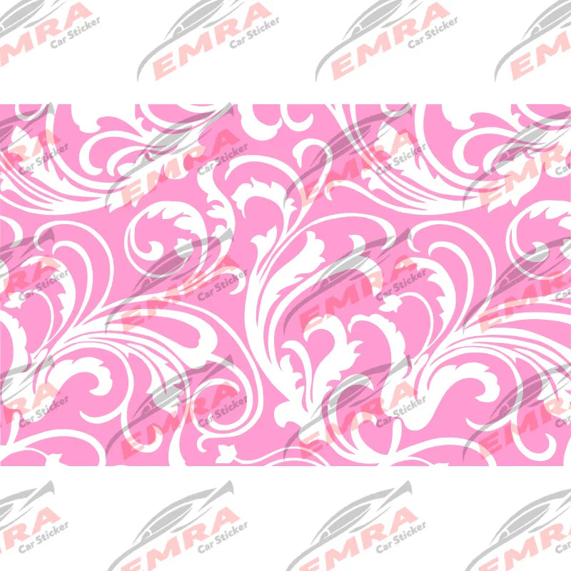 Universal  Floral Pattern Car Sticker for Triangular Window Decoration All Vehicles Accessories PVC Waterproof Vinyl Decals (ONLINE ORDER ONLY)