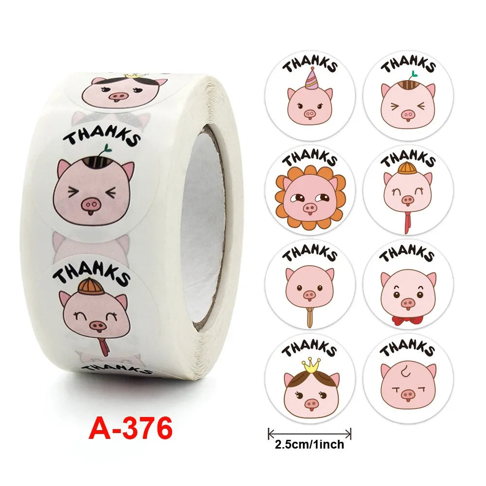 50-500pcs Cartoon Animal kids Sticker Cute Toy Game Sticker DIY Gift Sealing Label Student Decoration Stationery Notebook Supp (ONLINE ORDER ONLY)