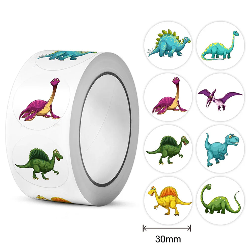 100-300pcs Dinosaur Animals Cartoon Stickers for kids school teacher Classroom Use Kids Toy Sticker Reward Encouragement Sticker (ONLINE ORDER ONLY)