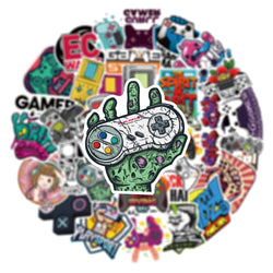10/30/50pcs Cool Vintage Video Game Stickers Decal Skateboard Laptop Phone Bike Car Funny Waterproof Sticker Kids Classic Toys (ONLINE ORDER ONLY)