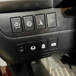 Set Of 6 Blank Button Car Sticker And Truck Vehicle White Blank Buttons The Car Interior  Decoration Die Cutting  Vinyl Decals (ONLINE ORDER ONLY)
