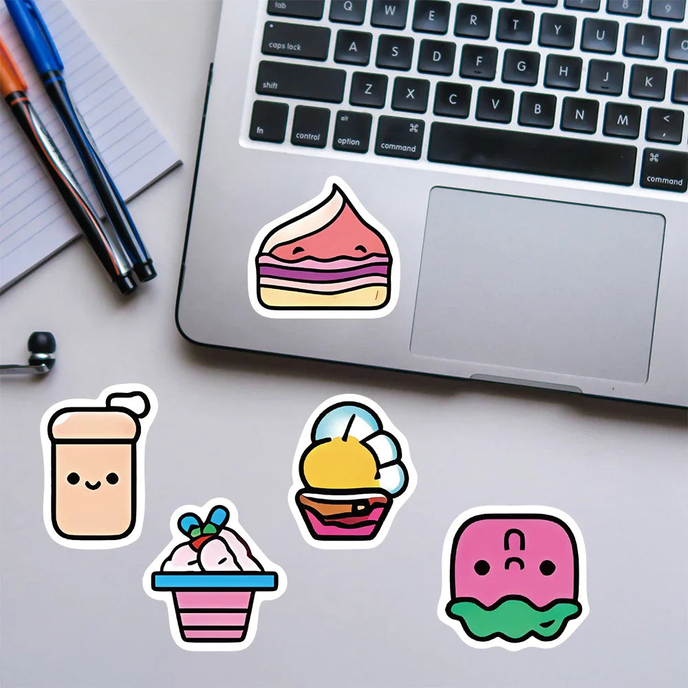 Candy Ice Cream Food Cartoon Sticker Packs (ONLINE ORDER ONLY)