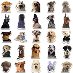 50pcs Funny Animals Dogs Meme Stickers For Luggage Guitar Phone Skateboard Vinyl Waterproof Graffiti Laptop Decals (ONLINE ORDER ONLY)