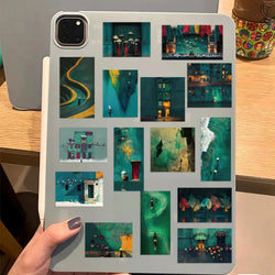 50PCS Green Summer Scenery in Vietnam Stickers Aesthetic DIY Laptop Phone Bottle Luggage Waterproof Graffiti Vinyl Sticker (ONLINE ORDER ONLY)