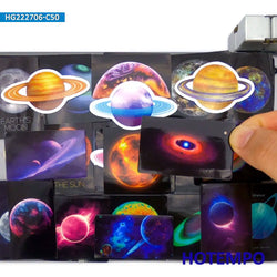 50Pieces Universe Galaxy Planet Star Space Explore Waterproof Stickers for Luggage Bike Motorcycle Car Phone Laptop Sticker Toys (ONLINE ORDER ONLY)