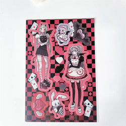 Korean ins Sweet Cool Girl Sticker Scrapbooking Diary DIY Album Decoration Sticker Aesthetic Stationery Art Supplies Personalizd (ONLINE ORDER ONLY)