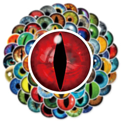 10/80Pcs Trendy Cartoon Horror Eyeball Sticker Graffiti Helmet Cup DIY Waterproof PVC GraffitiSticker Children Toys Wholesale (ONLINE ORDER ONLY)
