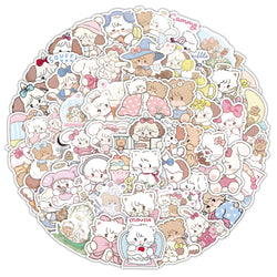 MIKKO Cat Girl Stickers 10/30/60PCS for Kids Toys, Laptop, Phone, Car, Bike Decoration (Online Order Only)