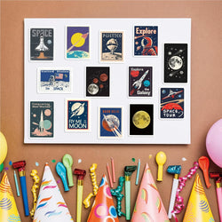 50PCS Space Travel Planner Stickers Aesthetic Motorcycle Phone Car Skateboard Laptop Sticker Decal Classic Toy (Online Order Only)