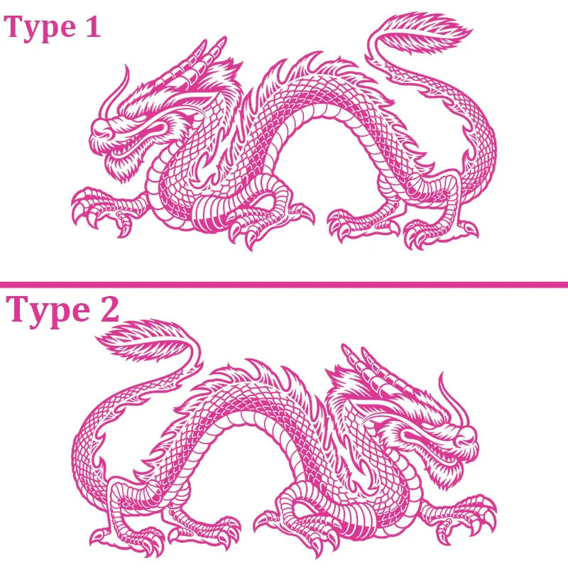 Anime Detachment Car Sticker The Black Dragon Body Big Picture Decoration Movement Style Die Cutting Waterproof PVC Vinyl Decals (ONLINE ORDER ONLY)