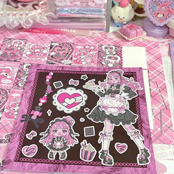 New Cute Cool Sweet Maid Girl Stickers Diary Scrapbooking DIY Album Decoration Sticker Aesthetic Personalized Kawaii Stationery (ONLINE ORDER ONLY)