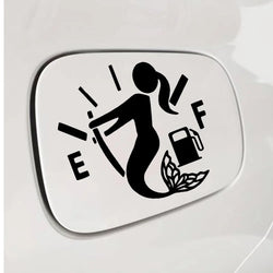 Mermaid Empty Full Gas Gauge Sticker for Car Fuel Tank Cap Door Decoration Automotive Supplies Waterproof Vinyl Decals (ONLINE ORDER ONLY)