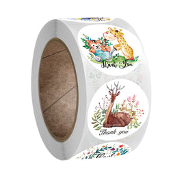 100-500pcs Round Cartoon Animal stickers for kids Teacher Reward Encourage Sticker Office Stationery for children 1inch (ONLINE ORDER ONLY)