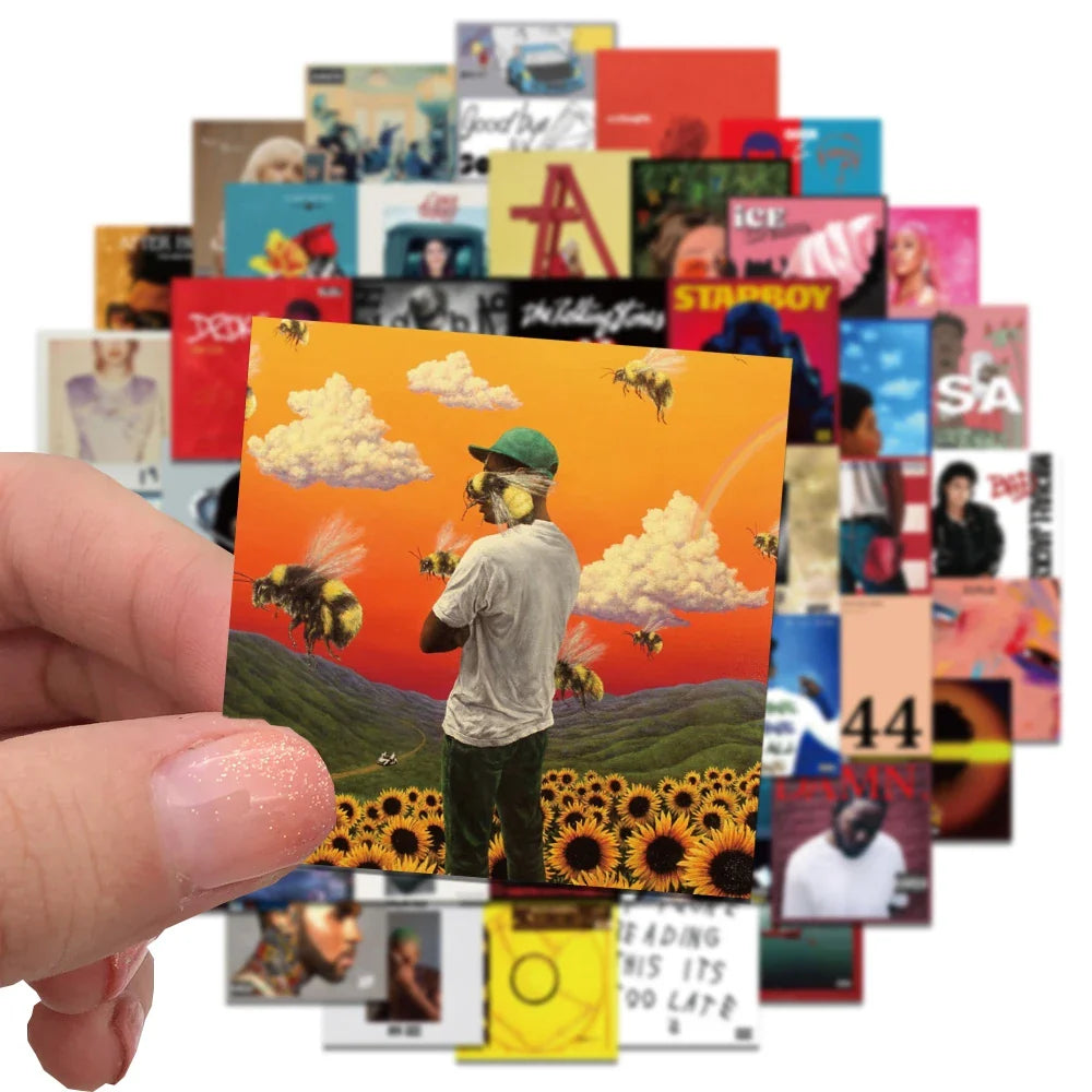 Unique Square Printed Album Cover Sticker Pack (ONLINE ORDER ONLY)