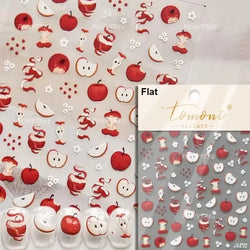 Colored Shiny Jelly Claw Paw Pudding Dessert Cherry Bowknot Cake Bow Tie Drink Food Love Heart Nail Art Sticker Manicure Decal (ONLINE ORDER ONLY)