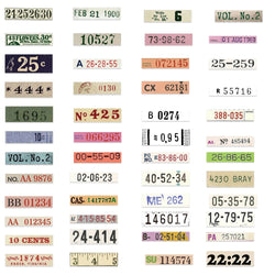 50Pcs Vintage Digital Stickers For Laptop Phone Case Skateboard Suitcase Waterproof Decals Number Sticker For Kids Gifts Toys (Online Order Only)