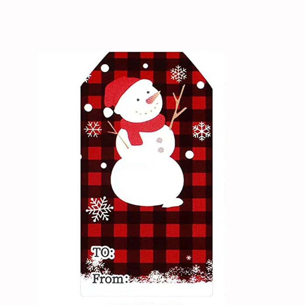50-300Pcs Merry Christmas Theme Stickers for DIY Gift Decorate Baking Package Envelope Seal Labels Stickers Stationery  Stickers (Online Order Only)