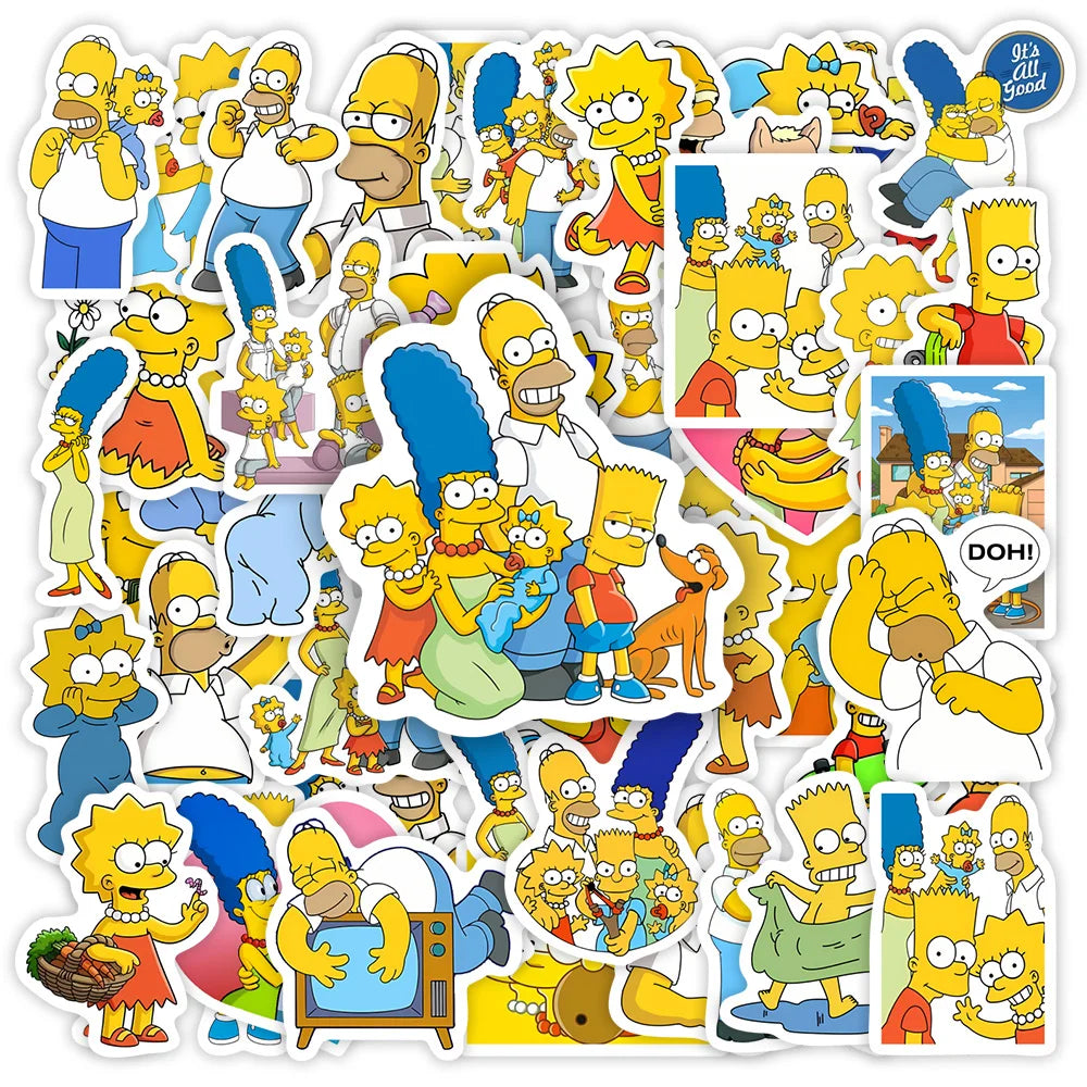 Funny Family Cartoon Comedy Stickers DIY Toy Gift Decorative Graffiti Decal for Phone Luggage Laptop Bottle Scrapbook Waterproof (ONLINE ORDER ONLY)