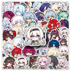 10/30/50PCS Honkai Star Rail Stickers Chibi Cartoon Sticker Cute Meme Decals Fridge Luggage Laptop Phone Guitar Bike Decoration (ONLINE ORDER ONLY)
