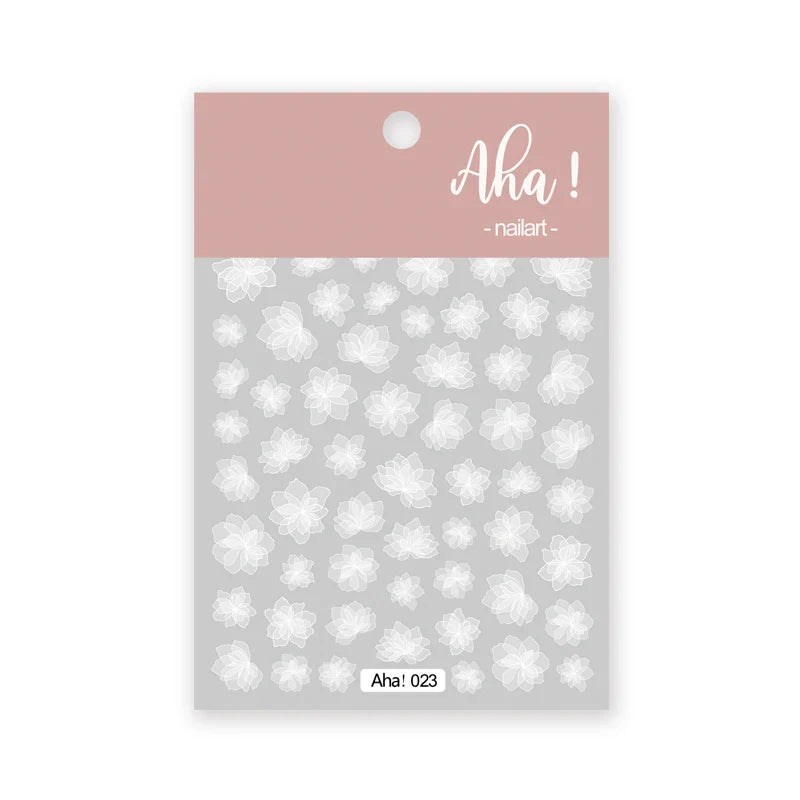 1PCS Checkerboard Nail Art Stickers 3D Classic Plaid Design Nail Decals Fashion Black White Houndstooth Manicure Accessories (Online Order Only)