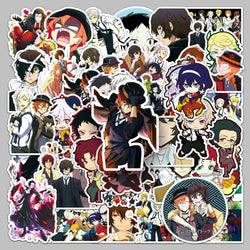 Bungo Stray Dogs Graffiti Stickers 50pcs for Helmets, Desktops, Walls, DIY Decoration Wholesale (Online Order Only)