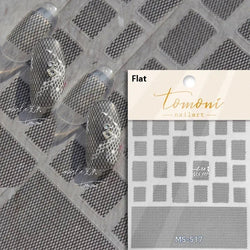 Charming Geometric Black Khaki Brown Grid Houndstooth Snowflake Flat Chic  Adhesive Nail Art Decoration Stickers Manicure Decals (Online Order Only)
