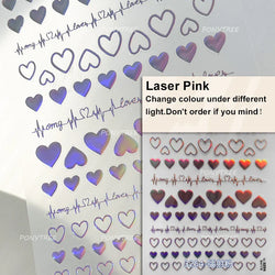 Black Silver Bowknot Love Heart Lace Irregular Line Lava Chic Self Adhesive Nail Art Stickers Embossed Reliefs Manicure Decals (Online Order Only)