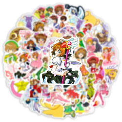 10/50Pcs Anime Cartoon Girl Paper Sticker Stationery DIY Scrapbook Decor Graffiti Stickers for Laptop Skardboard Car Bike (Online Order Only)