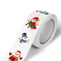 100-500pcs Heterotypic Christmas Themed Animals Stickers 8 Designs 2.5cm/1inch DlY Graffiti Holiday Party Decoration Labels (ONLINE ORDER ONLY)