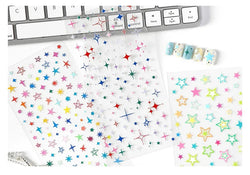 1Pc New Cute Star Resin Stickers Idol Card Deco Scrapbook DIY Material Girls Nails Decoration Stationery Stickers (ONLINE ORDER ONLY)
