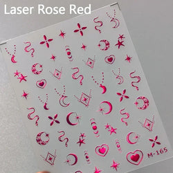 Dreamy Moon Star Cloud Butterfly Starrylight Rhinestone 5D Soft Embossed Relief Nail Art Sticker 3D Decal Decoration Manicure (ONLINE ORDER ONLY)