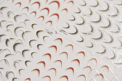 Geometric White Black Red Romantic French Arc Illusion Curve Embossed Relief Self Adhesive Nail Art Stickers 3D Manicure Decals (ONLINE ORDER ONLY)