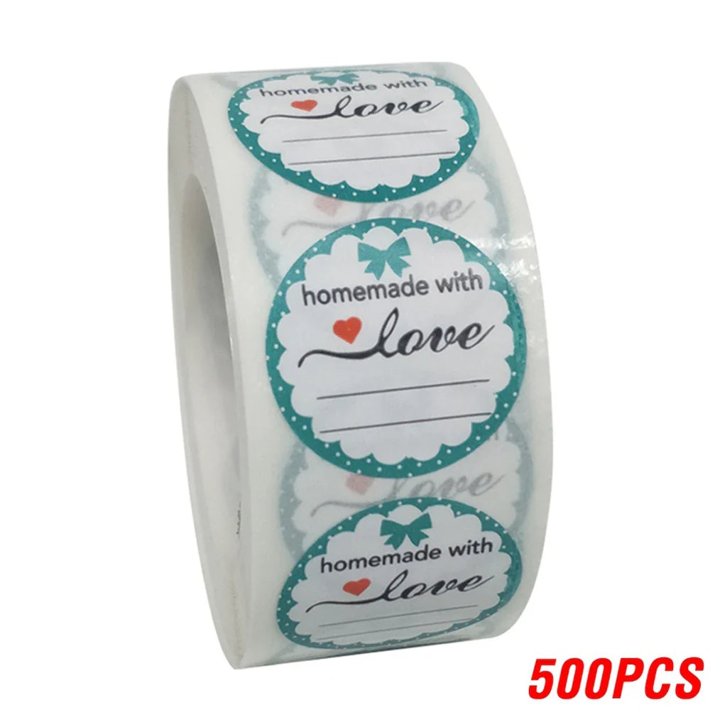 100-500pcs Round Paper Pink Pretty Things Inside Stickers Gold Thank You Stickers For Small Business Packaging Seal Label (ONLINE ORDER ONLY)