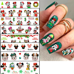 1PCS Disney Mickey Series Nail Stickers Cute 3D Minnie Nail Decorations Valentine's Day Christmas Self-Adhesive Nail Supplies *& (ONLINE ORDER ONLY)