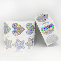 100-500pcs heart shape Valentine's Day stickers Heart Thank You adhesive label Birthday Party Handmade Decoration stickers (Online Order Only)