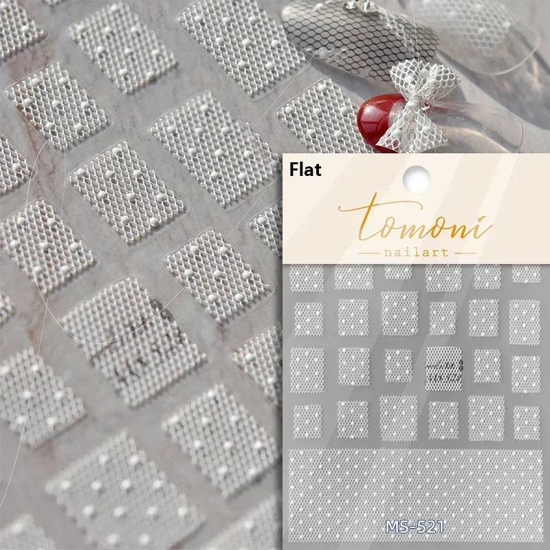 Charming Geometric Black Khaki Brown Grid Houndstooth Snowflake Flat Chic  Adhesive Nail Art Decoration Stickers Manicure Decals (Online Order Only)