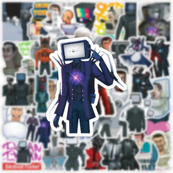 10/30/50PCS Skibidi Toilet Cartoon Stickers Funny Game Decals Waterproof Skateboard Phone Bike Laptop Fridge Graffiti Kids Toy (ONLINE ORDER ONLY)