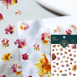 Graceful Peach Blossom Blessing Sachet Pretty Buckle Tassels Pendant Antique Radiant Adhesive Nail Art Stickers Manicure Decals (ONLINE ORDER ONLY)