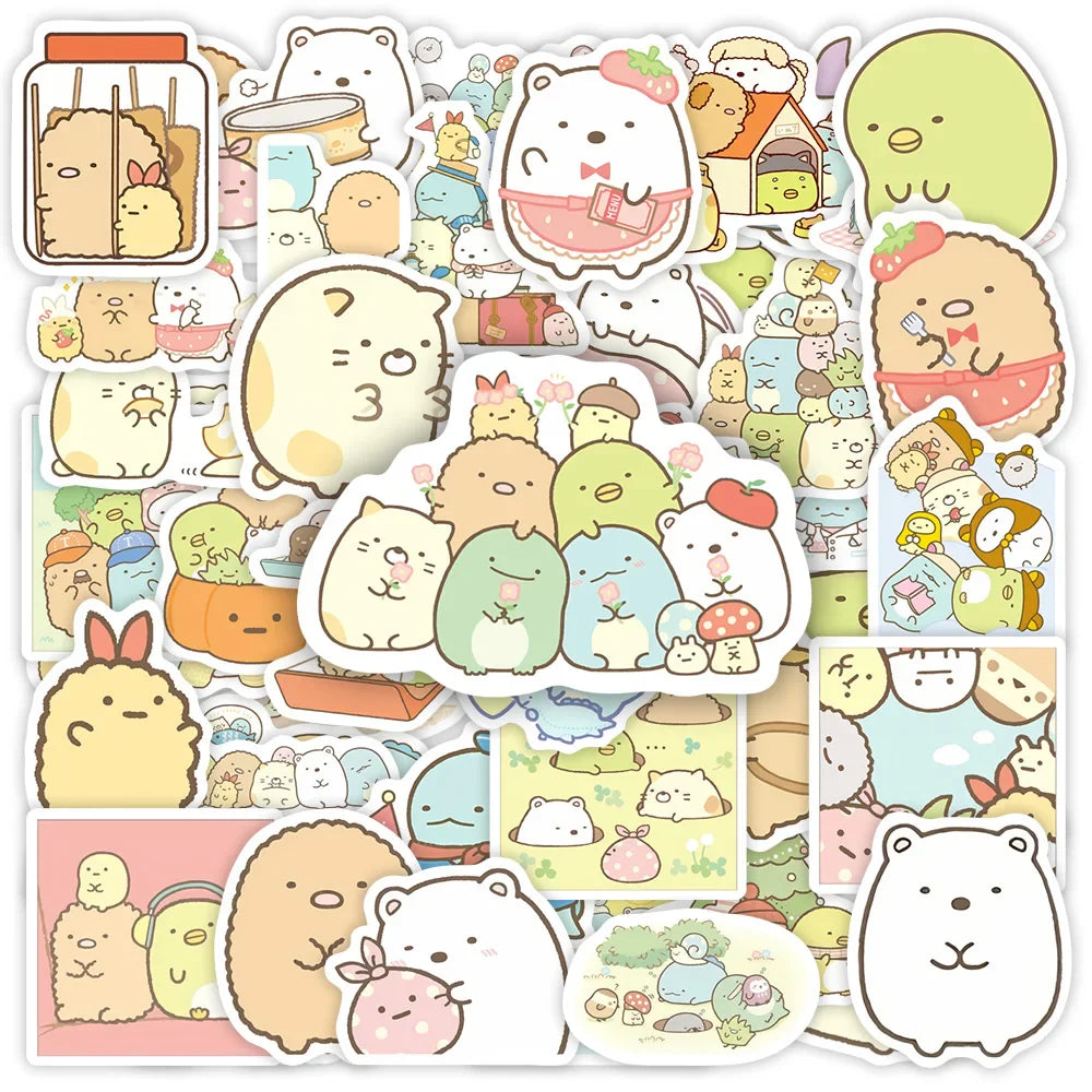 Kawaii Cute Cartoon Sumikko Gurashi Sticker DIY Toy Gift Decorative Graffiti Decal for Phone Luggage Laptop Scrapbook Waterproof (ONLINE ORDER ONLY)