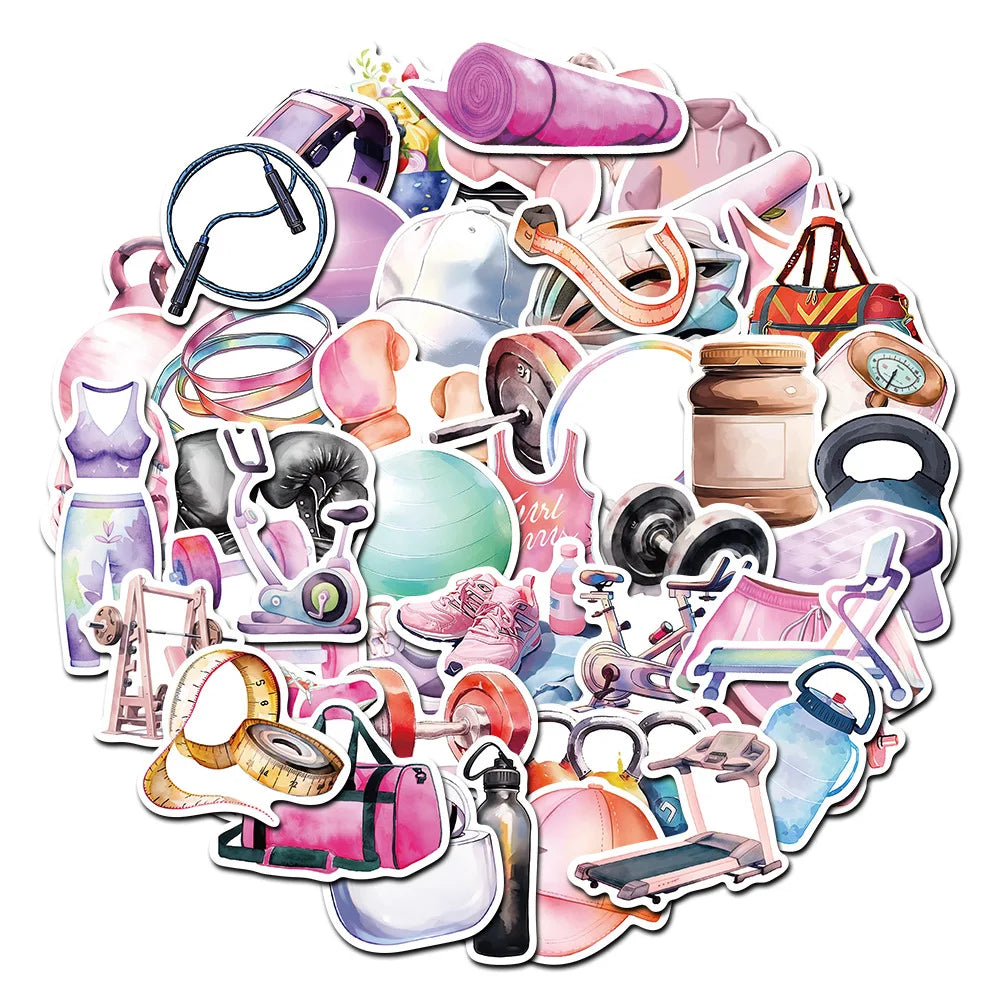 Fitness Equipment Graffiti Stickers Decal Pack (ONLINE ORDER ONLY)