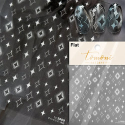 Dreamy Moon Star Cloud Butterfly Starrylight Rhinestone 5D Soft Embossed Relief Nail Art Sticker 3D Decal Decoration Manicure (ONLINE ORDER ONLY)