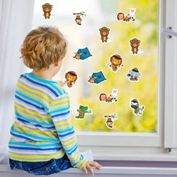 100-500pcs New Cartoon Animal Park Elephant Stickers for Kids Teacher Reward Encourage Sealing Label Stationery Sticker (ONLINE ORDER ONLY)